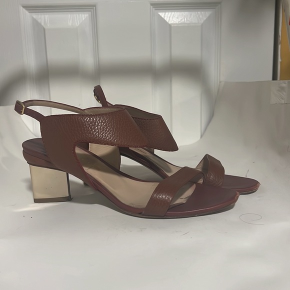 Nicholas Kirkwood Leda Leather Block Heel Sandals - Picture 2 of 9